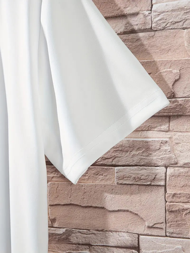 Simple Casual Men's Letter Short Sleeve T-shirt