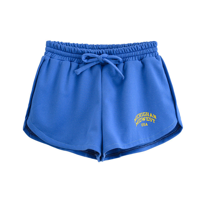 Printed Washed Short-sleeved Shirt Casual Shorts