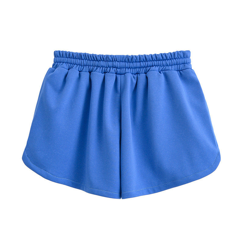 Printed Washed Short-sleeved Shirt Casual Shorts